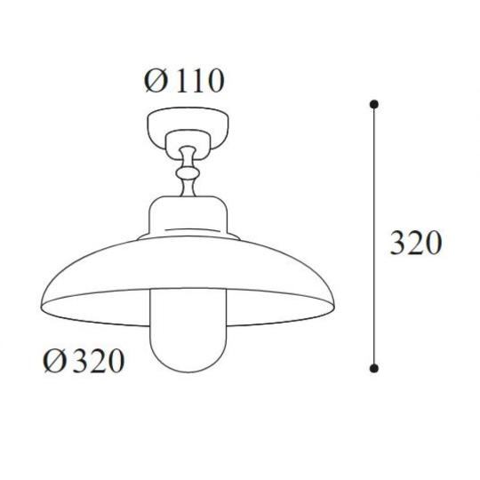 antikolt rez rusztikus mennyezeti vizallo plafon lampa vilagitas moretti luce 1333.t.ar furdoszoba alacsony belmagassag terasz kulteri lampak lameridian lakberendezesi uzlet olasz toszkan stilusban meretek.jpg